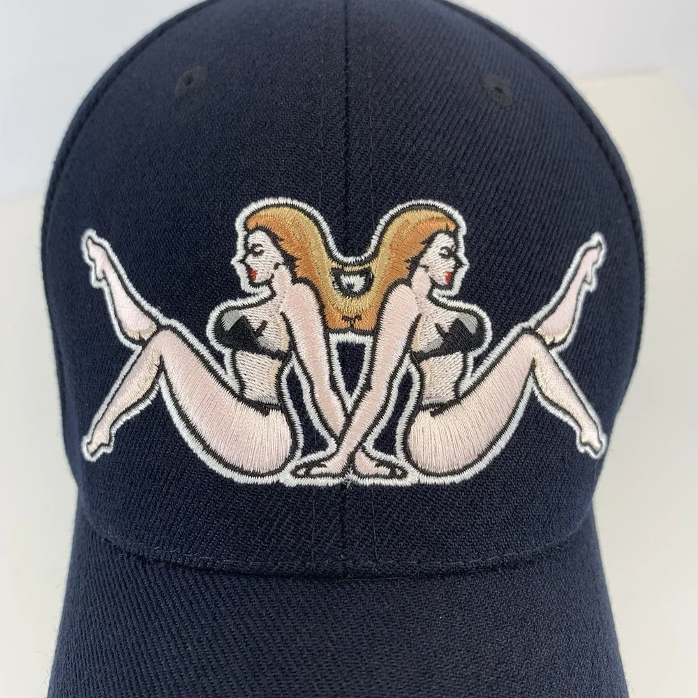 DECKY DCI Collectibles Black Hat with Girls Adjustable OSFM Acrylic Baseball Cap
